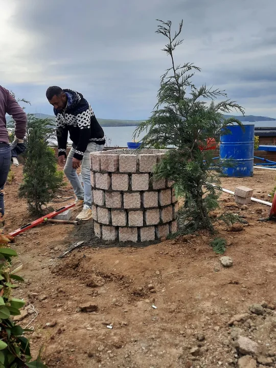 Dekoratif Taş Kuyu Yapımı