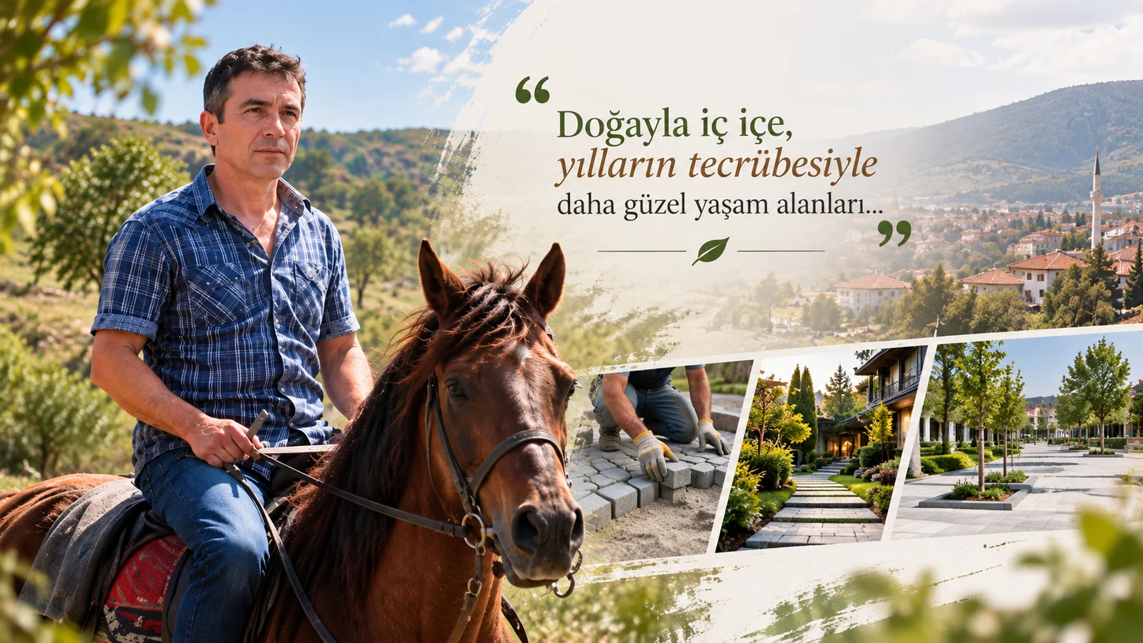Doğayla iç içe, yılların tecrübesiyle daha güzel yaşam alanları